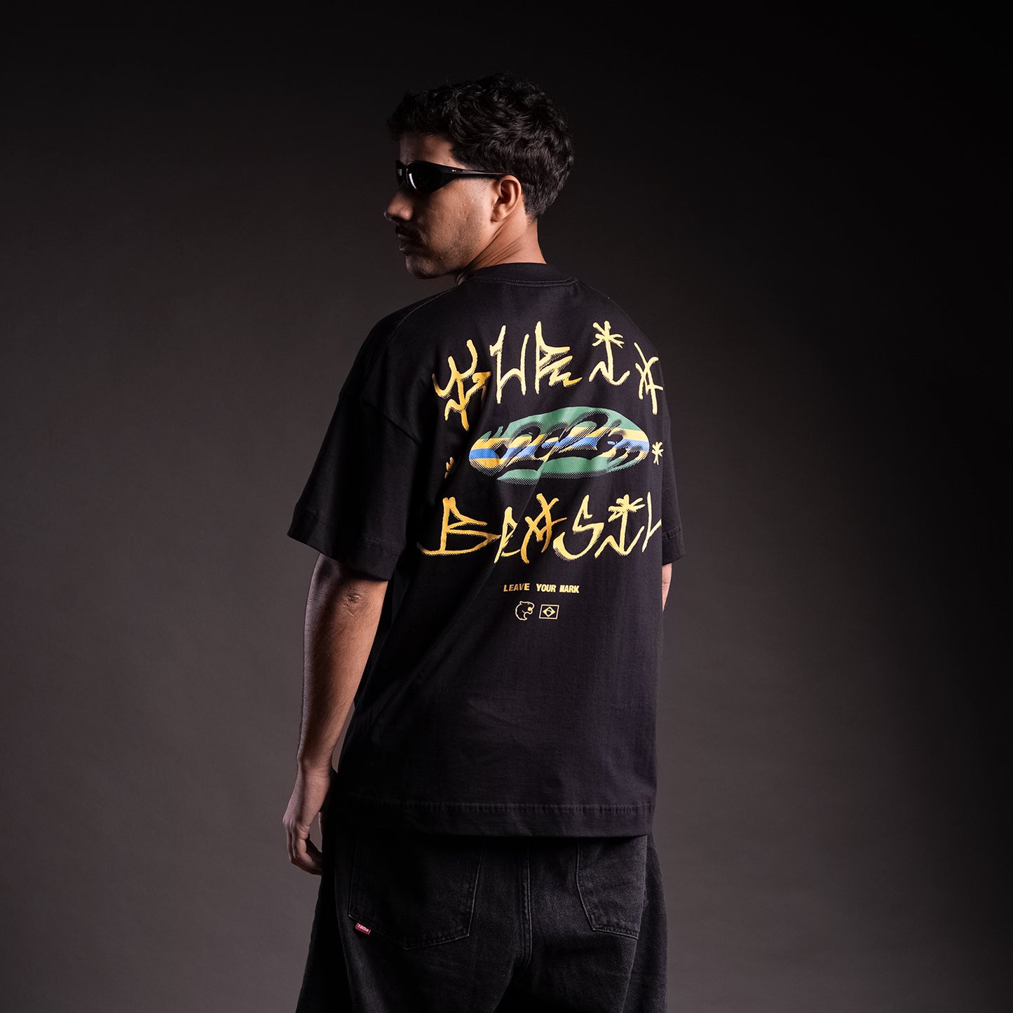 Camiseta Oversized Furia Brasil '26 Preta