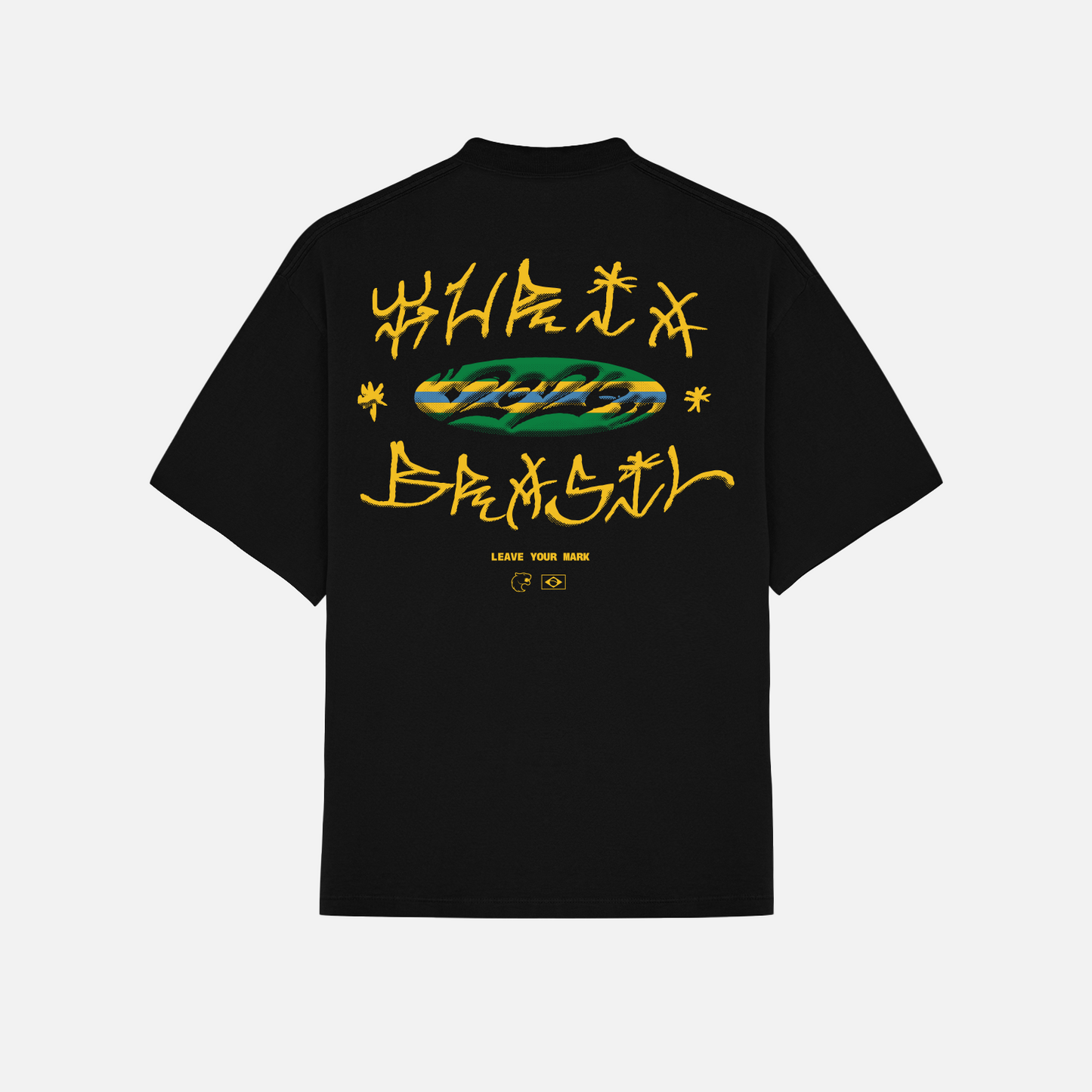 Camiseta Oversized Furia Brasil '26 Preta